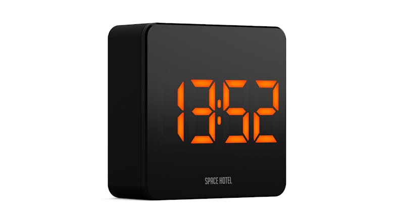 Newgate "Space Hotel Orbatron" LED Alarm Clock - Black/Orange