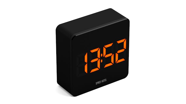 Newgate "Space Hotel Orbatron" LED Alarm Clock - Black/Orange