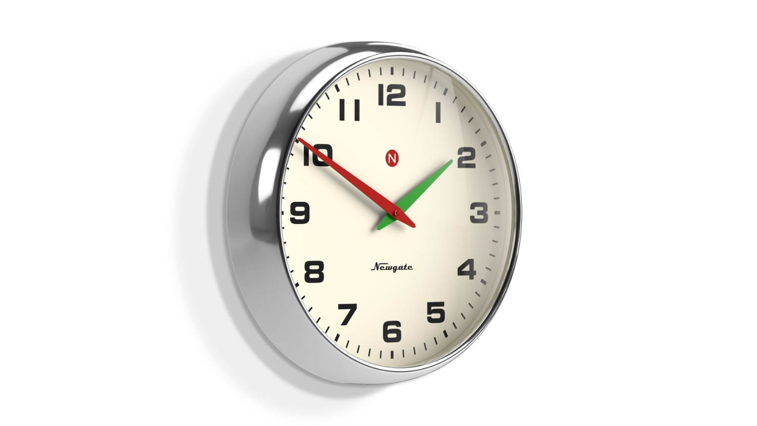Newgate "Superstore Alpha Dial" Wall Clock - Silver