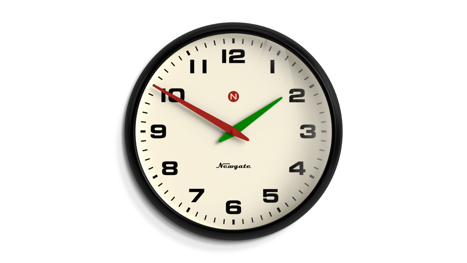 Newgate "Superstore Alpha Dial" Wall Clock - Black