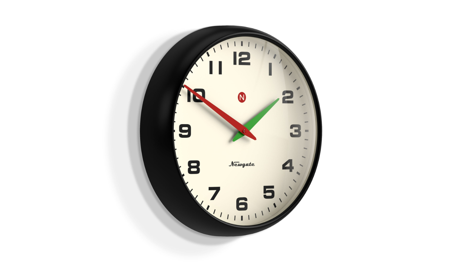 Newgate "Superstore Alpha Dial" Wall Clock - Black
