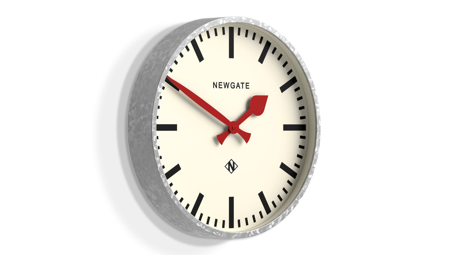 Newgate "Universal Railway" Wall Clock - Galvanised