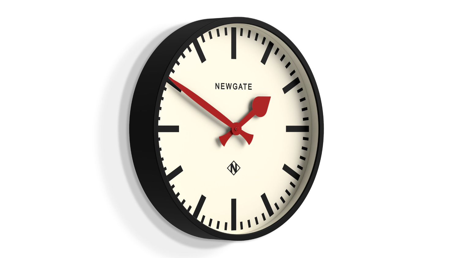 Newgate &quot;Universal Railway&quot; Wall Clock - Black