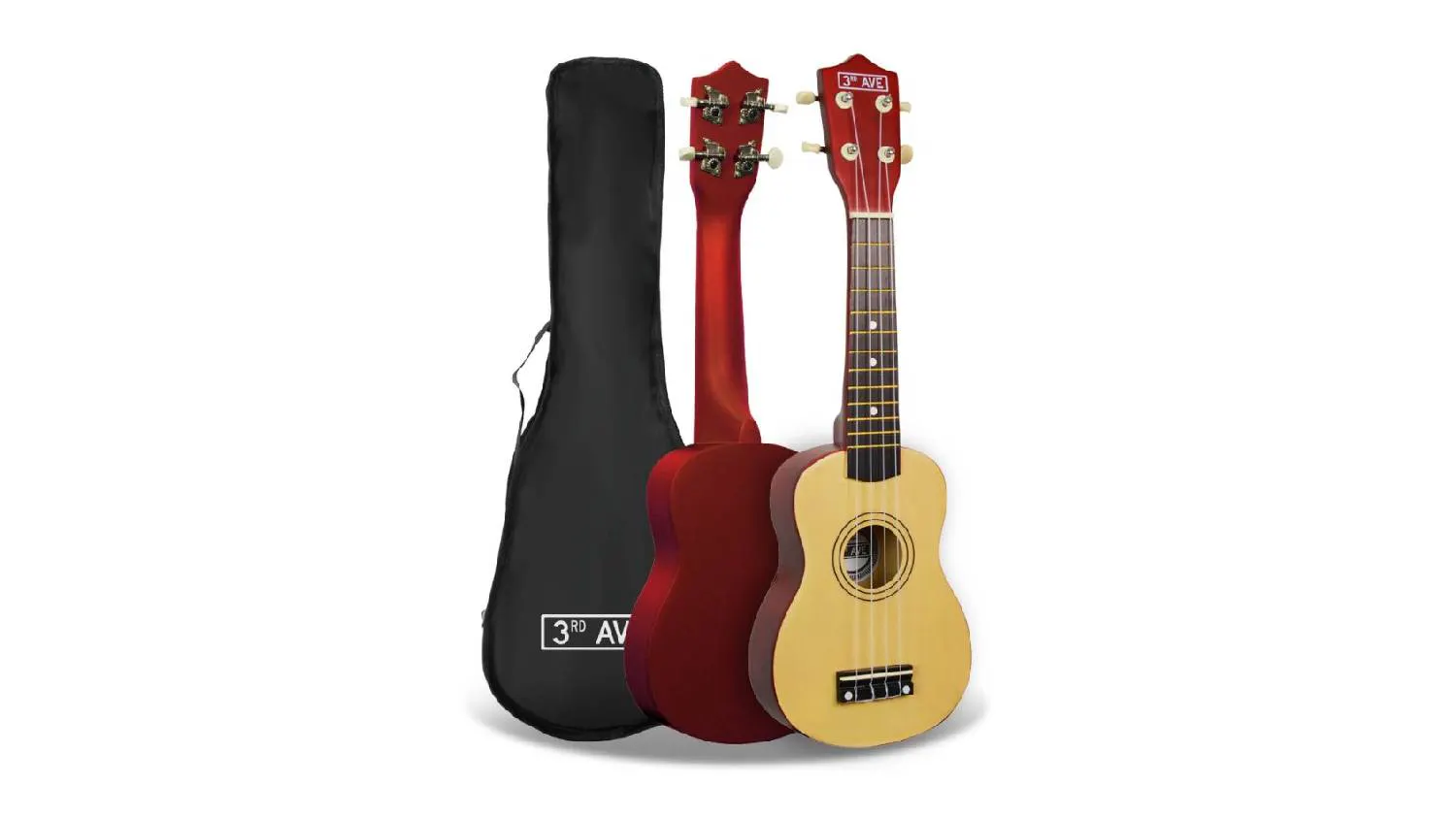 3rd Avenue Sopraanukelele Beginners 21 Inch 4 Nylon Snaren Met Gratis Uke- Tas - Regenboog - Gratis 1 Maand Online Lessen 3rd Avenue Sopraanukelele Beginners 21 Inch 4 Nylon Snaren Met Gratis Uke- Tas - Regenboog - Gratis 1 Maand Online Lessen