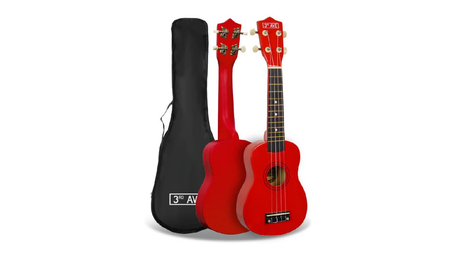 3rd Avenue Sporano Ukelele - Red