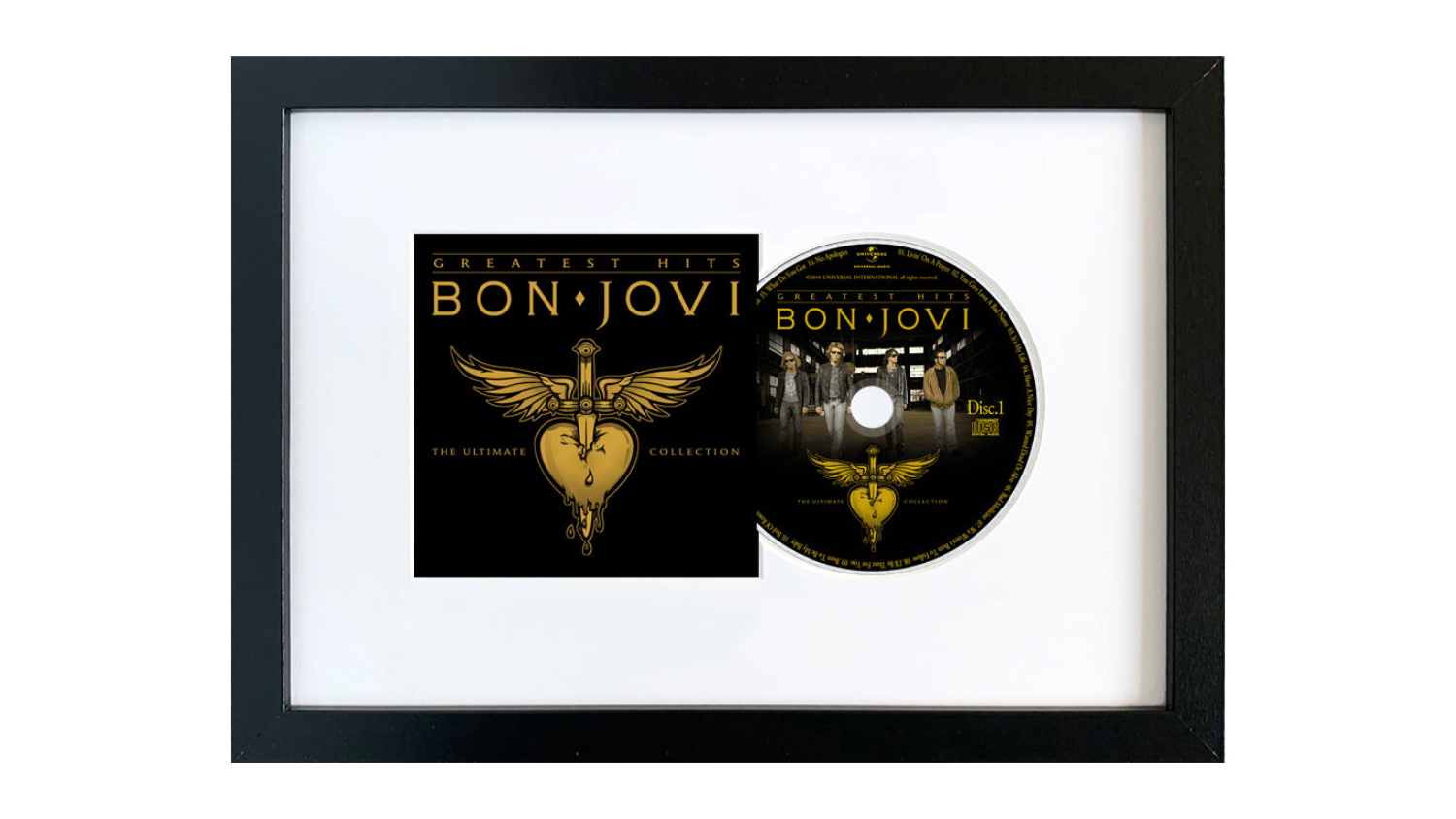 Bon Jovi - Bon Jovi Greatest Hits Framed CD + Album Art
