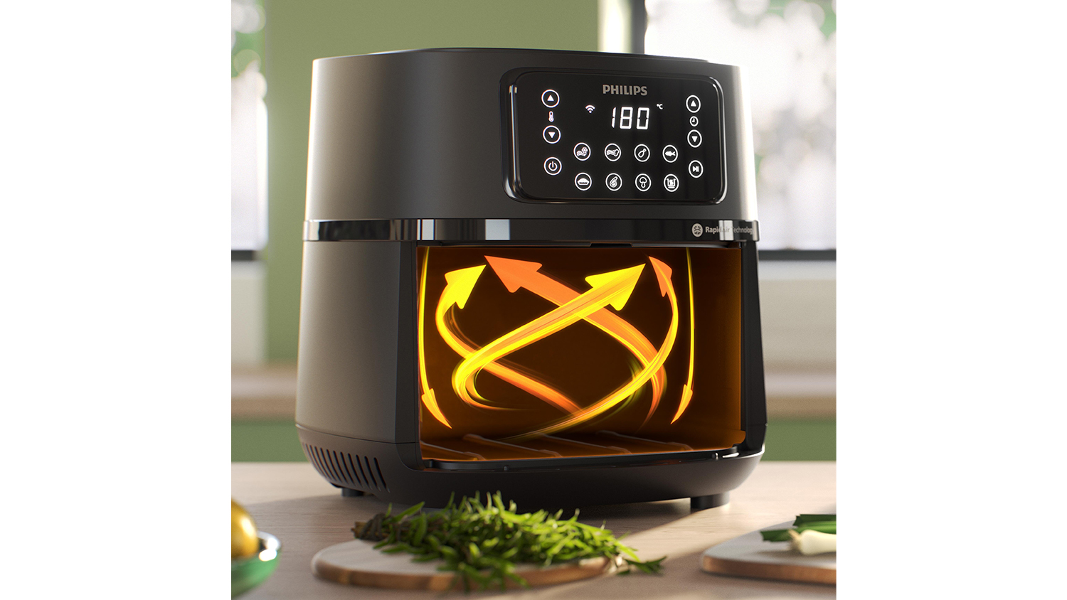 Philips 5000 Series XXL Connected 7.2L Air Fryer Black/Dark Silver