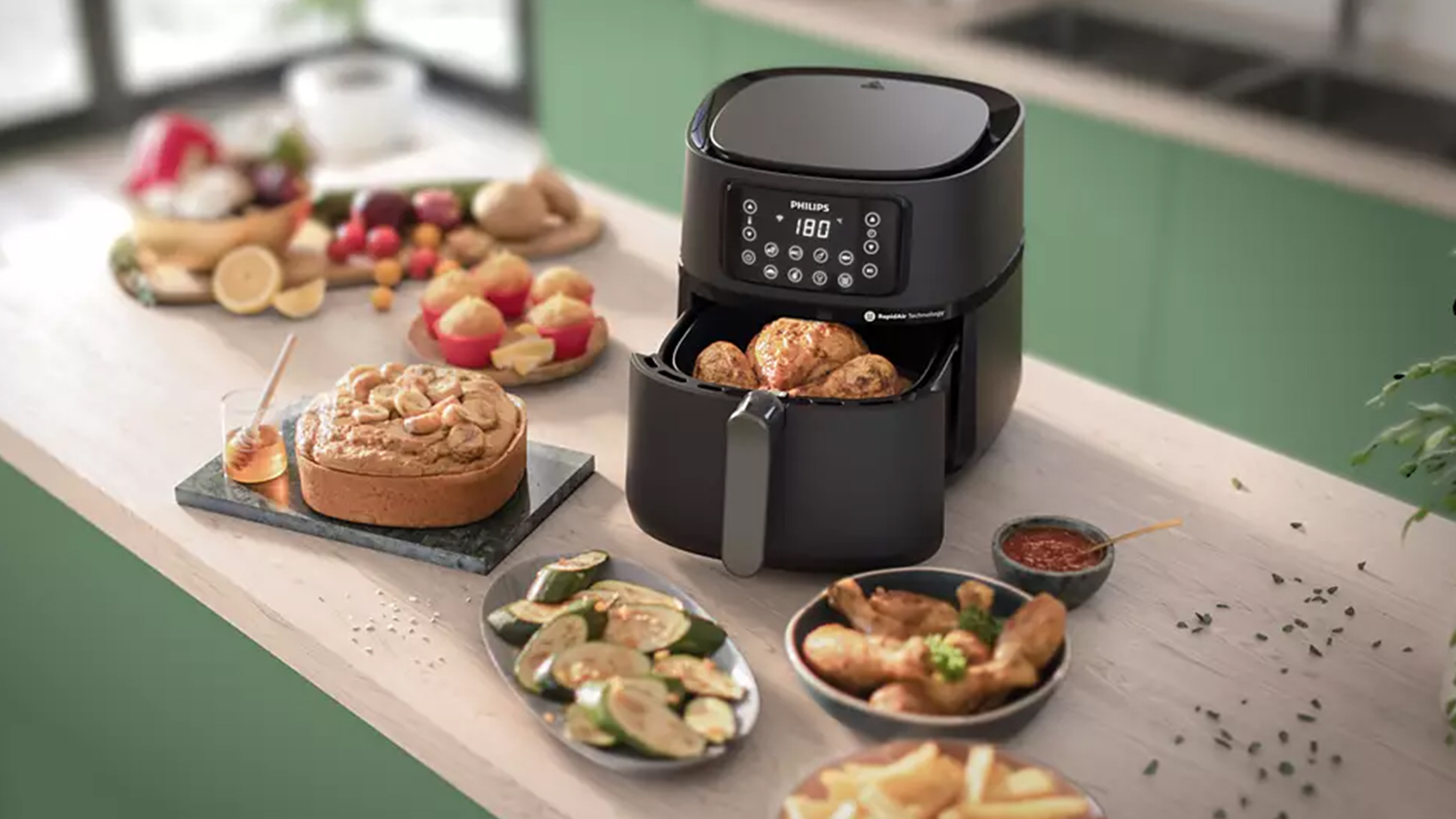 Philips 5000 Series XXL Connected 7.2L Air Fryer Black/Dark Silver