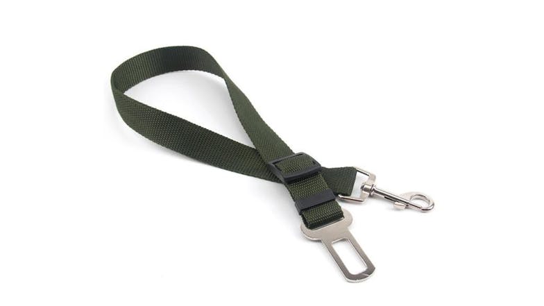 Hod Adjustable Dog Seatbelt Harness 70cm - Army Green