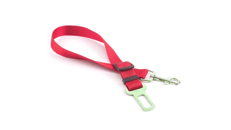 Hod Adjustable Dog Seatbelt Harness 70cm - Red
