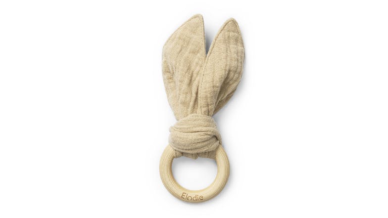 Elodie Wooden Teether - Pure Khaki