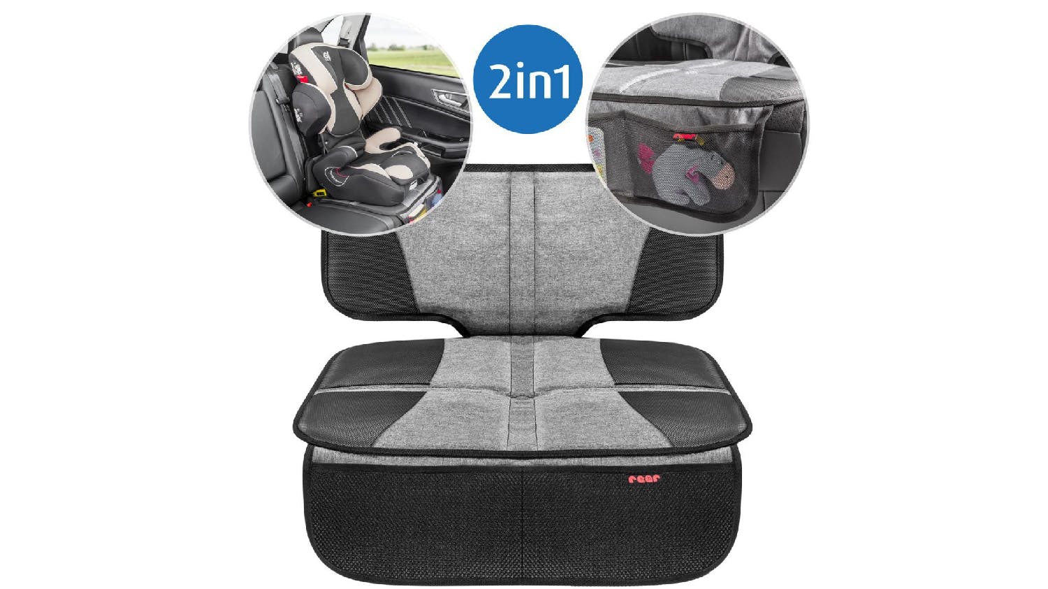 Reer TravelKid Full Rear Car Seat Protector w/ Storage