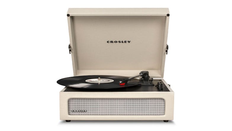 Crosley Voyager Bluetooth Turntable w/ Majority D40 Bluetooth Speakers - Dune