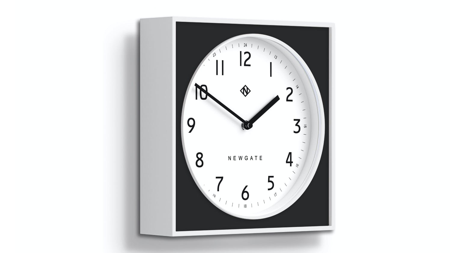 Newgate "Burger & Chips" Wall Clock - Black