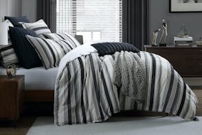 Colby Steel Duvet Cover Set by Private Collection