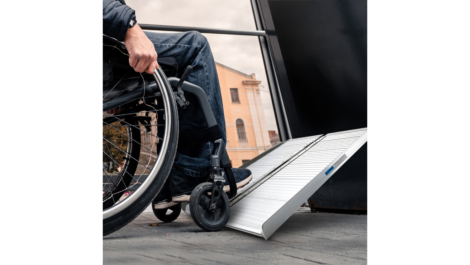 Klika Aluminum Portable Wheelchair Ramp 92cm