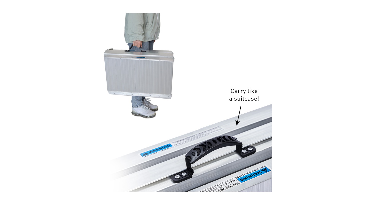 Klika Aluminum Portable Wheelchair Ramp 122cm