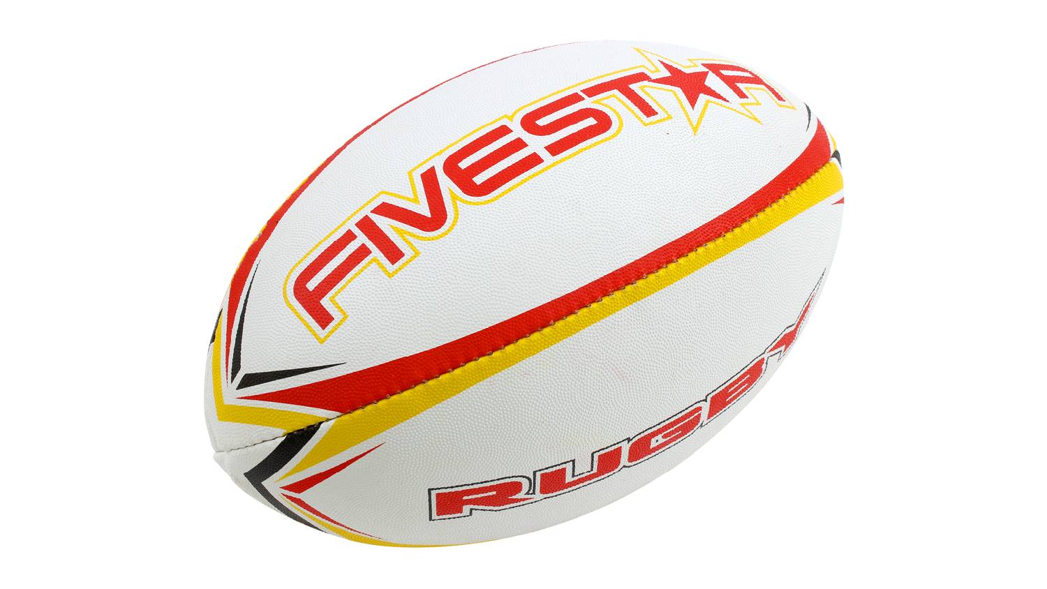 Fivestar Rugby Ball Size 5 - Red/Yellow