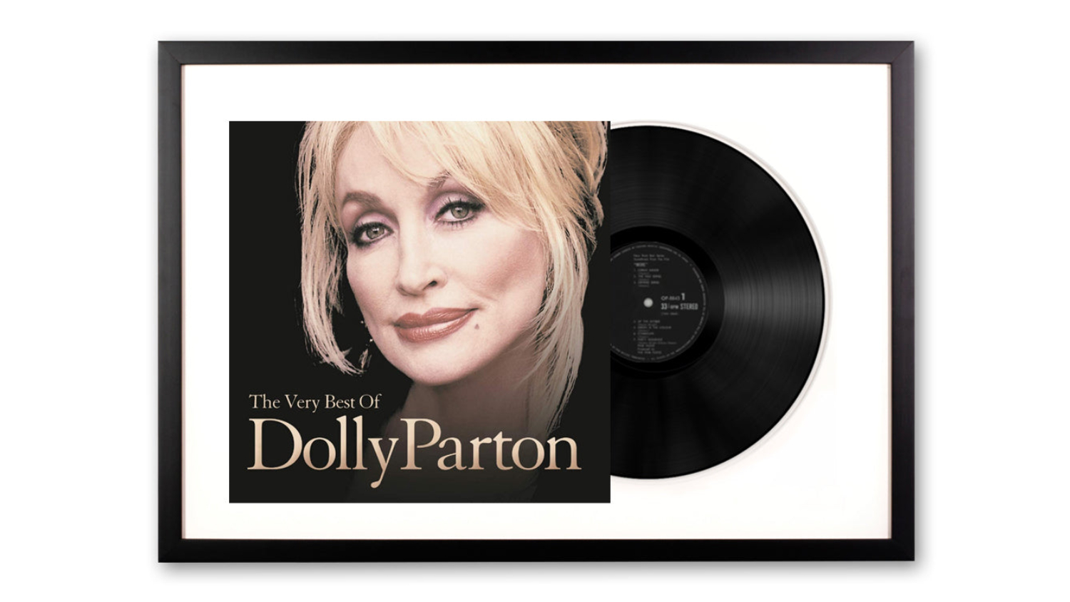 Dolly Parton - The Very Best Of Dolly Parton Framed Vinyl + Album Art