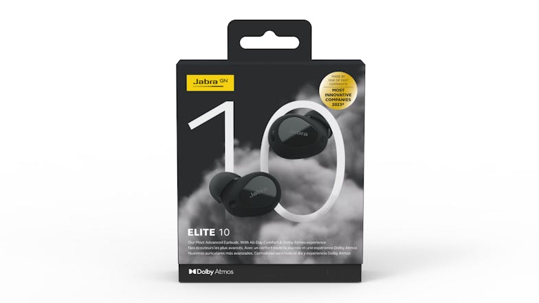 Jabra Elite 10 Active Noise Cancelling True Wireless In-Ear Headphones - Gloss Black