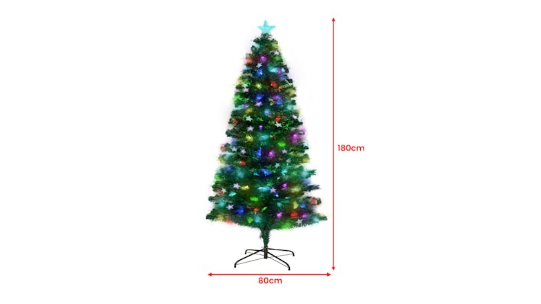 Christabelle Pre-Decorated Fiber Optic Christmas Tree 1.8m