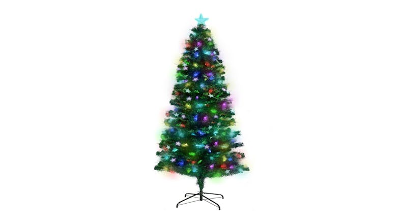 Christabelle Pre-Decorated Fiber Optic Christmas Tree 2.1m