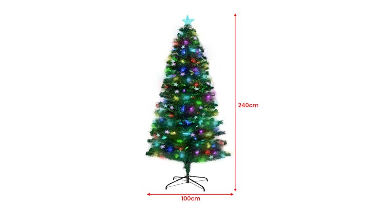 Christabelle Pre-Decorated Fiber Optic Christmas Tree 2.4m