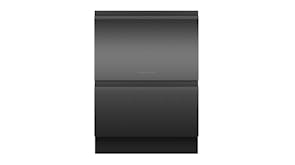 Fisher & Paykel 14 Place Settings 6 Program Built-Under Double Drawer Dishwasher - Black Stainless Steel (Series 9/DD60D4NB9)