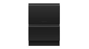 Fisher & Paykel 14 Place Settings 6 Program Built-Under Double Drawer Dishwasher - Black Glass (Series 9/DD60D4ZB9)