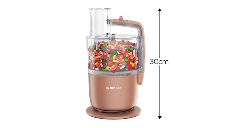 Kenwood MultiPro Go Super Compact Food Processor - Clay Red