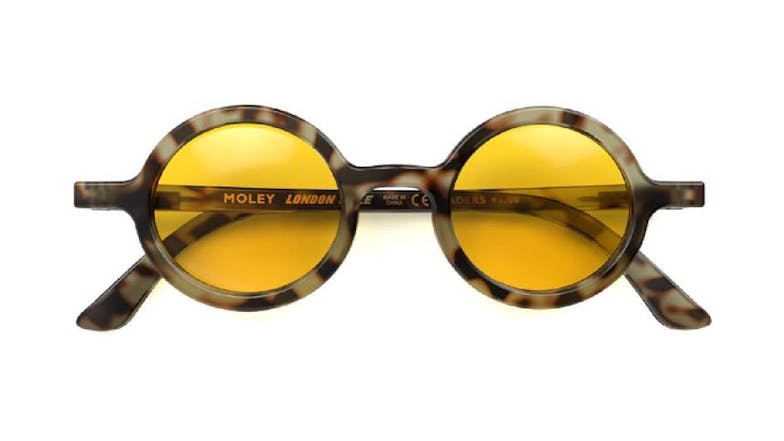 London Mole Moley Sunglasses - Grey Tortiseshell/Yellow