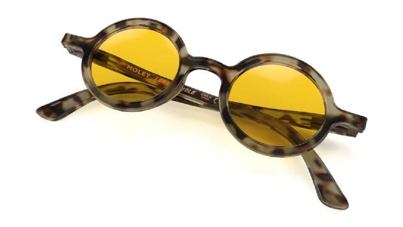 London Mole Moley Sunglasses - Grey Tortiseshell/Yellow