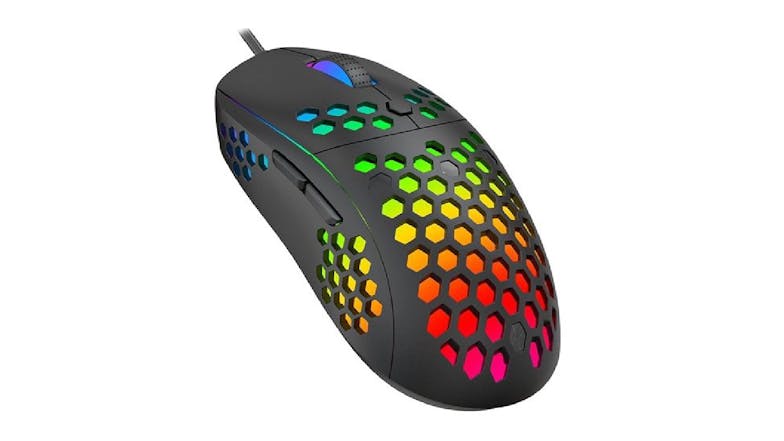 Havit MS878 RGB Lightweight Wired Speed Gaming Mouse - Black