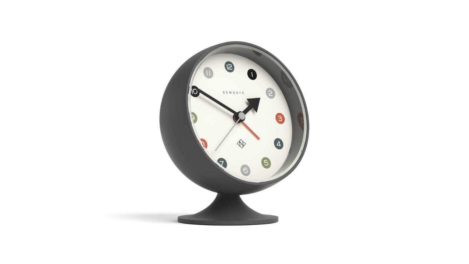 Newgate "Spheric" Alarm Clock - Blizzard Grey