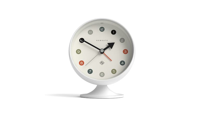 Newgate "Spheric" Alarm Clock - White