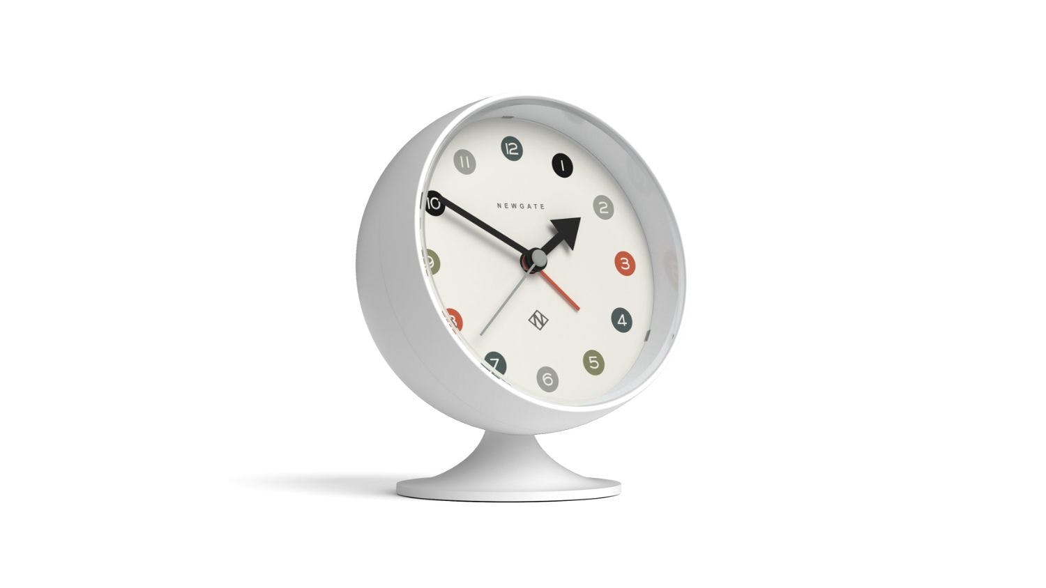 Newgate "Spheric" Alarm Clock - White