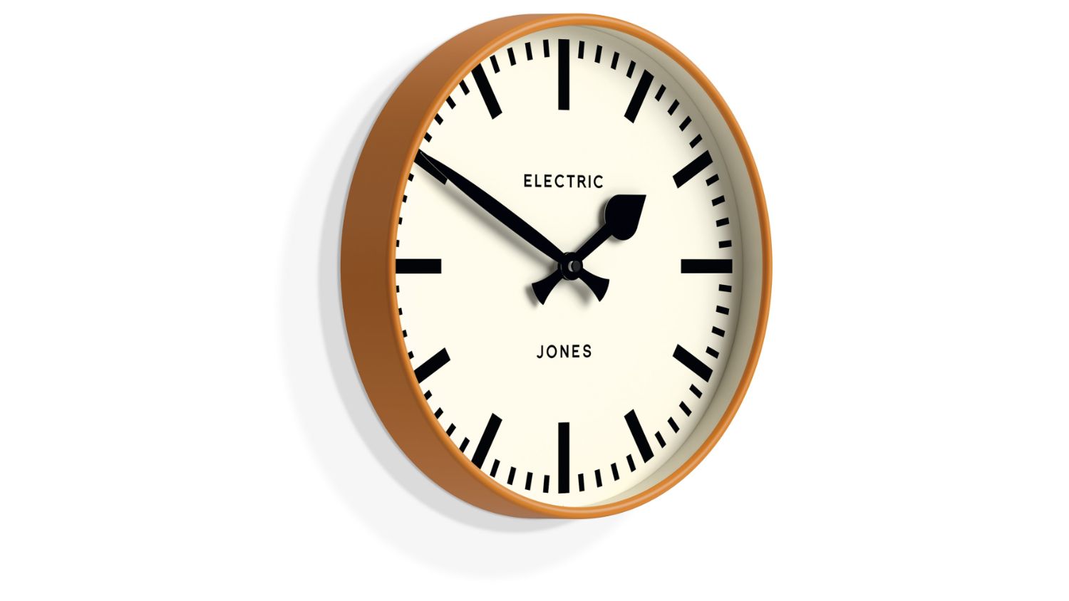 Newgate "Jones Railway" Wall Clock - Orange