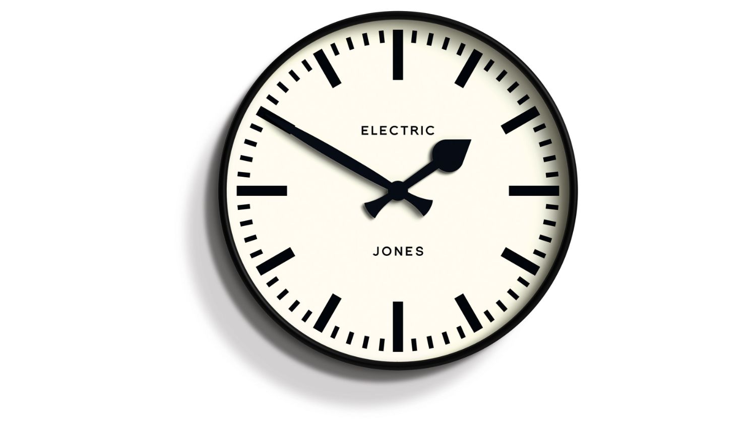 Newgate "Jones Railway" Wall Clock - Black