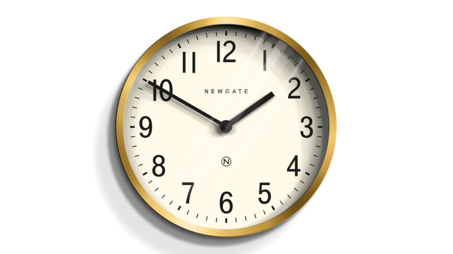 Newgate "Master Edwards" Wall Clock - Radial Brass