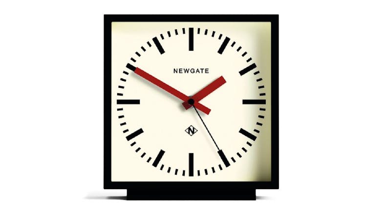 Newgate "Amp" Mantel Clock -  Black/Red