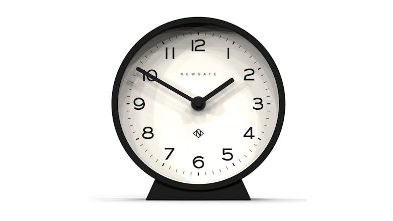 Newgate "M" Mantel Clock - Cave Black