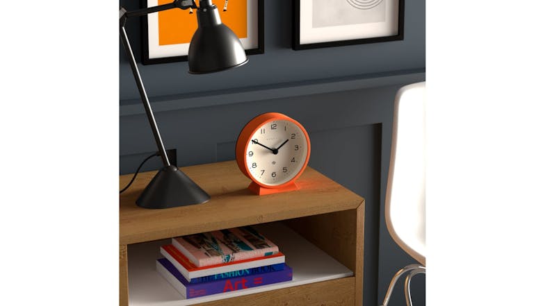 Newgate "M" Mantel Clock - Pumpkin Orange