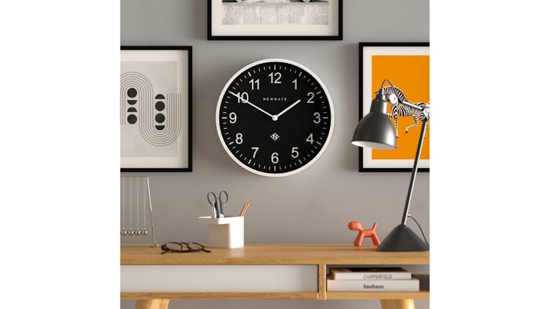 Newgate "Number Three Professor" Wall Clock - White/Reverse Dial