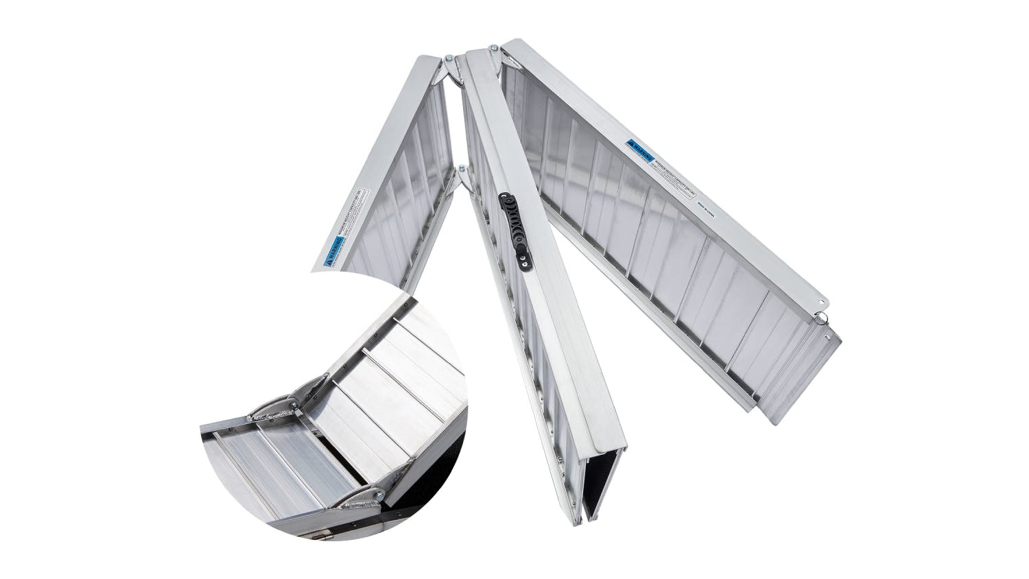 Klika Aluminum Portable Extra-Grip Wheelchair Ramp 152.5cm