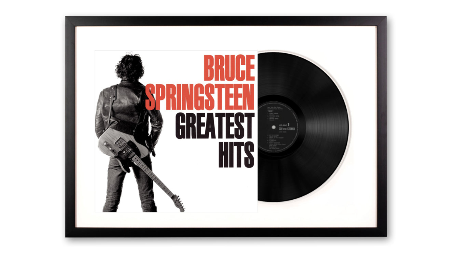 Bruce Springsteen - Greatest Hits Framed Vinyl + Album Art