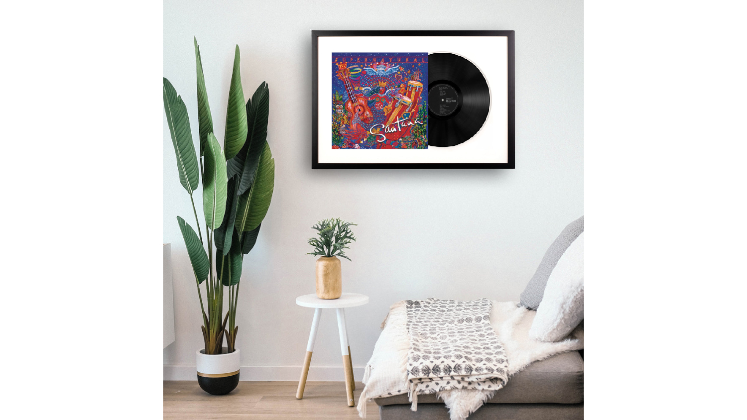 Santana - Supernatural Framed Vinyl + Album Art
