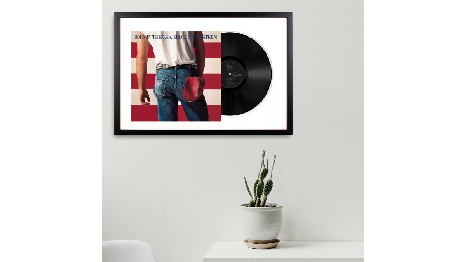 Bruce Springsteen - Born In The U.S.A Framed Vinyl + Album Art