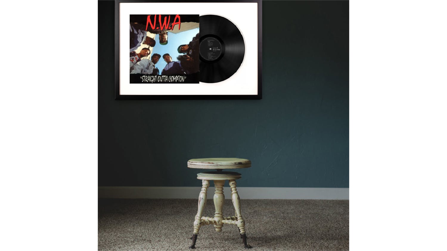 N.W.A - Straight Outta Compton Framed Vinyl + Album Art