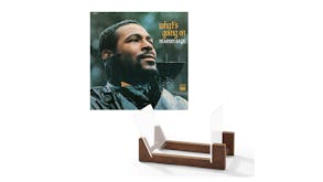 Crosley Record Storage Display Stand w/ Marvin Gaye - What's Going On Vinyl Album
