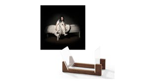 Crosley Record Storage Display Stand w/ Billie Eilish - When We All Fall Asleep, Where Do We Go? Vinyl Album